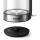 Philips 5000 series HD9339/80 electric kettle 1.7 L 2200 W Black, Stainless steel, Transparent