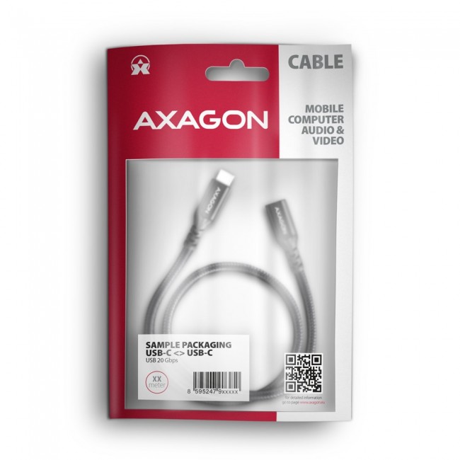 Axagon BUCM32-CF15AB USB cable USB 3.2 Gen 2x2 1.5 m USB C Black