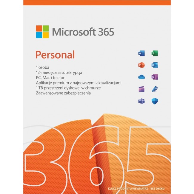 Microsoft 365 Personal 1 x license Subscription Polish 1 year(s) Microsoft 365 Personal 1 x license Subscription Polish 1 year(s)