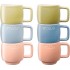 STAUB Set of 6 Ceramic Mugs - Multicolor, 100 ml