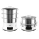 Tefal Convenient Series Deluxe VC502D steam cooker 3 basket(s) Countertop 900 W Stainless steel, White Tefal Convenient Series Deluxe VC502D steam cooker 3 basket(s) Countertop 900 W Stainless steel, White