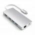 Satechi ST-TCMA2S laptop dock/port replicator USB 3.2 Gen 1 (3.1 Gen 1) Type-C Silver