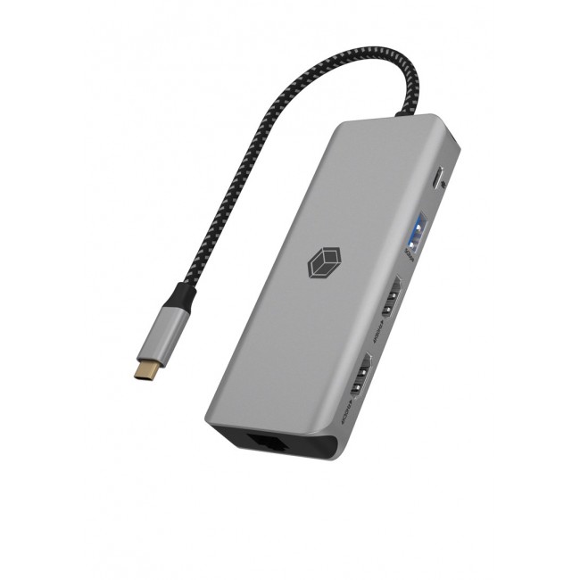 ICY BOX IB-DK4012-CPD Wired USB 3.2 Gen 1 (3.1 Gen 1) Type-C Anthracite, Black ICY BOX IB-DK4012-CPD Wired USB 3.2 Gen 1 (3.1 Gen 1) Type-C Anthracite, Black