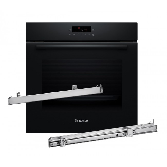 BOSCH Serie 2 HBA571BB4 oven 71 L 3600 W Black + BOSCH HEZ538000 guide rail