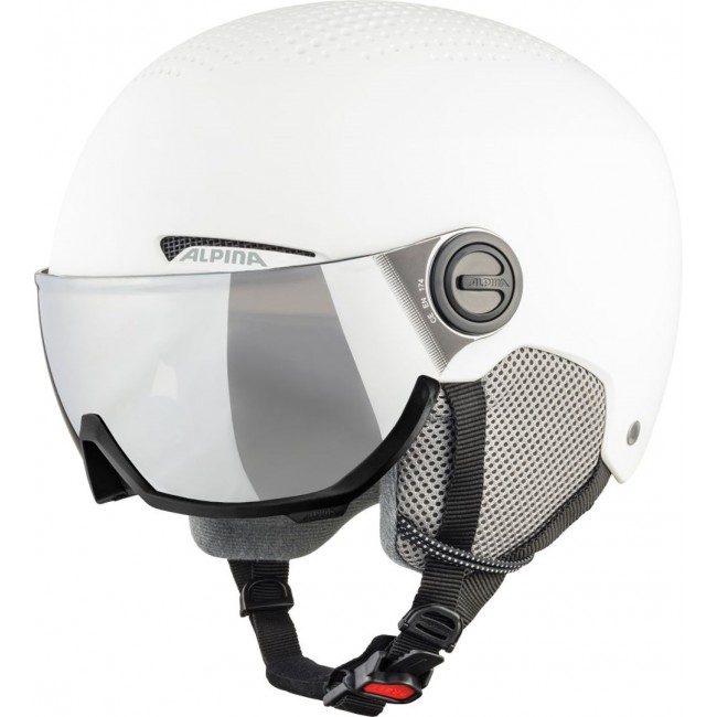 WINTER HELMET ALPINA ARBER VISOR Q-LITE WHITE MATT 54-58 WINTER HELMET ALPINA ARBER VISOR Q-LITE WHITE MATT 54-58
