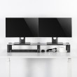 Dual Monitor Stand - Double Maclean, max. 20kg, tempered glass, (1029x285x127mm), MC-936 Dual Monitor Stand - Double Maclean, max. 20kg, tempered glass, (1029x285x127mm), MC-936