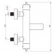 Thermostatic bathtub mixer