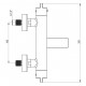 Thermostatic bathtub mixer