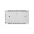 Lanberg wall-mounted installation rack cabinet 19'' 6U 600x600mm gray (glass door) Lanberg wall-mounted installation rack cabinet 19'' 6U 600x600mm gray (glass door)