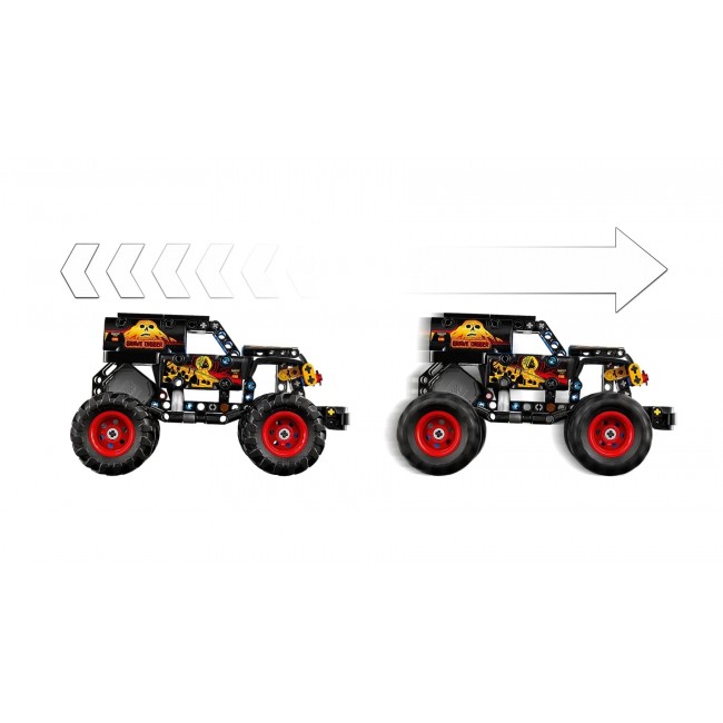 LEGO TECHNIC 42219 Monster Jam Grave Digger Fire and Ice