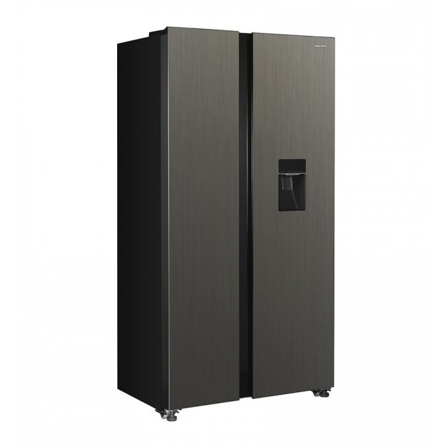 Total No Frost MPM-439-SBS-15/ND Side-by-Side Fridge, stainless steel, height 177 cm
