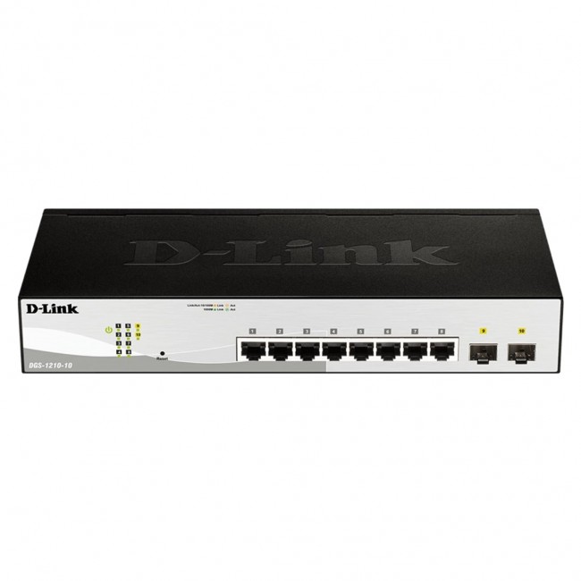 D-Link 10-Port Gigabit Smart Managed Switch with 2 SFP ports D-Link 10-Port Gigabit Smart Managed Switch with 2 SFP ports