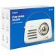 SAVIO RS-02 Portable Radio, white SAVIO RS-02 Portable Radio, white