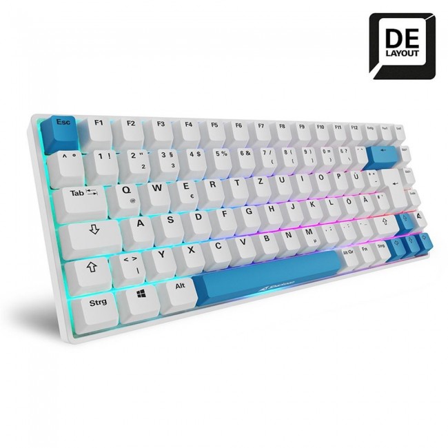 Sharkoon SKILLER SGK50 S3 PBT keyboard Gaming USB QWERTZ German White Sharkoon SKILLER SGK50 S3 PBT keyboard Gaming USB QWERTZ German White