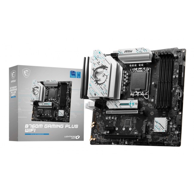 MSI B760M GAMING PLUS WIFI motherboard Intel B760 LGA 1700 micro ATX MSI B760M GAMING PLUS WIFI motherboard Intel B760 LGA 1700 micro ATX