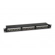 Equip 24-Port Cat.6 Shielded Patch Panel, Light Grey Equip 24-Port Cat.6 Shielded Patch Panel, Light Grey