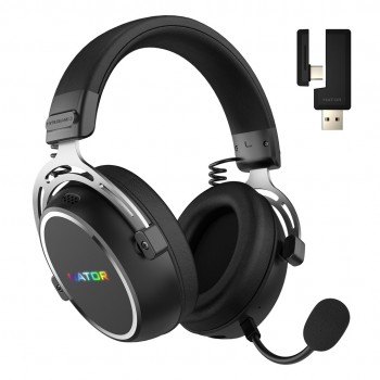 HATOR Hypergang 3 Wireless Headset Head-band Gaming USB Type-C / USB Type-A Bluetooth Black