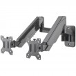 Manhattan Dual Wall Mount for TV & Monitors (Full Motion Gas Spring), For screens 17