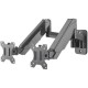 Manhattan Dual Wall Mount for TV & Monitors (Full Motion Gas Spring), For screens 17