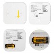 Qoltec 52577 Wireless Carbon monoxide (CO) sensor with battery | sensor service life 10 years | alarm 85dB | LED Qoltec 52577 Wireless Carbon monoxide (CO) sensor with battery | sensor service life 10 years | alarm 85dB | LED