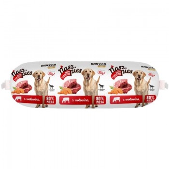 BIOFEED Nasz Pies Baton with Beef wet dog food 1 kg