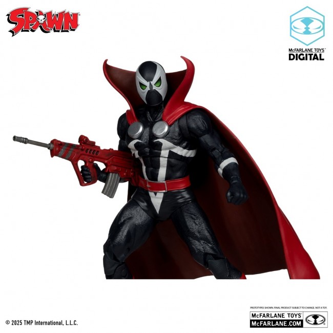 McFarlane Toys Spawn 77 (Black and Red) Comic and Digital Collectible Red Platinum Edition