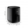 Tefal Easy Fry EY145810 fryer Single 3 L Stand-alone 1300 W Hot air fryer Black