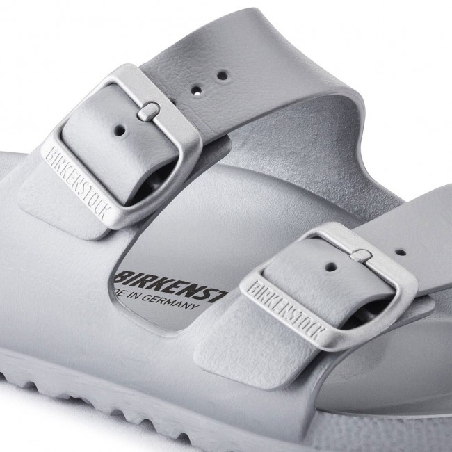 Birkenstock Arizona Essentials Sandals Unisex Metallic, Silver