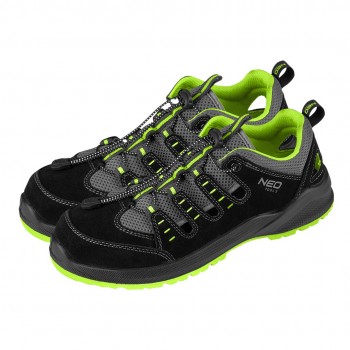 Work sandals S1P SR, steel toe cap, steel penetration-resistant insole, size 43