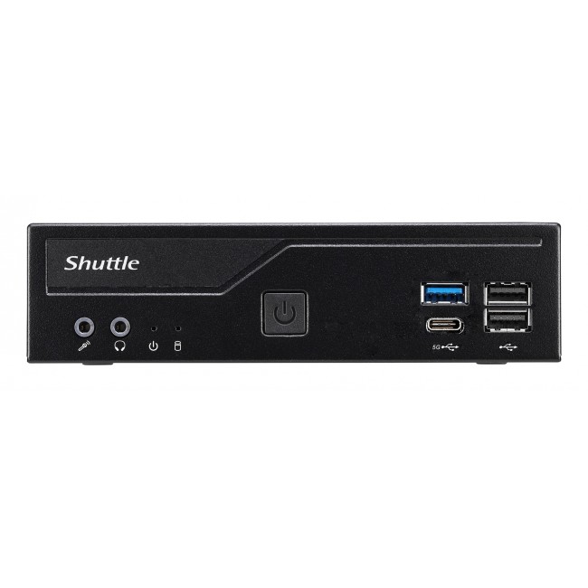 Shuttle XP slim DH610V2 PC/workstation barebone 1.35L sized PC Black Intel H610 LGA 1700