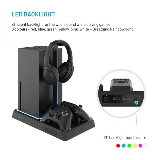 FIXED Multifunctional Station for Xbox Series X and S, black FIXED Multifunctional Station for Xbox Series X and S, black
