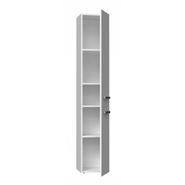 Bathroom cabinet NEL II 31x30x174 cm, matt white Bathroom cabinet NEL II 31x30x174 cm, matt white