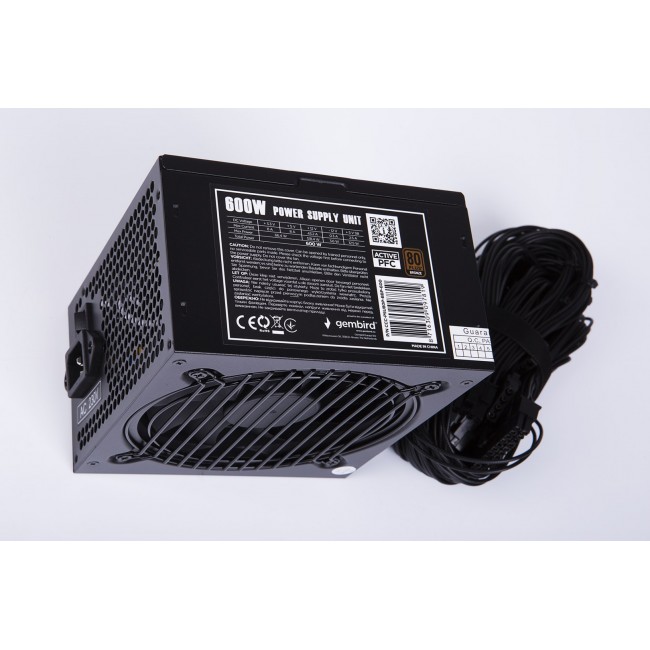Gembird CCC-PSU80P-BBP-600 power supply unit 600 W 24-pin ATX ATX Black Gembird CCC-PSU80P-BBP-600 power supply unit 600 W 24-pin ATX ATX Black