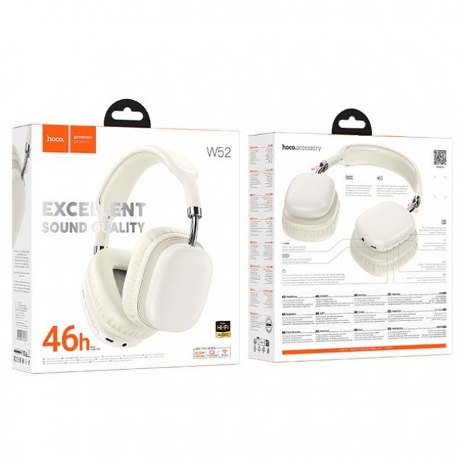 Hoco W52 Plus Tone Headset In-ear Wireless Bluetooth Milk Hoco W52 Plus Tone Headset In-ear Wireless Bluetooth Milk