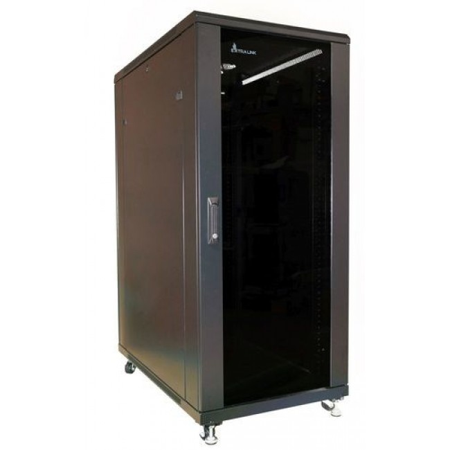 Extralink Rackmount cabinet 27U 600x1000 Black standing Extralink Rackmount cabinet 27U 600x1000 Black standing