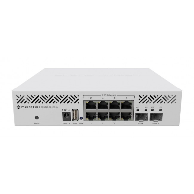 Mikrotik CRS310-8G+2S+IN 10p Managed 2.5G/Multigigabit/10G Switch
