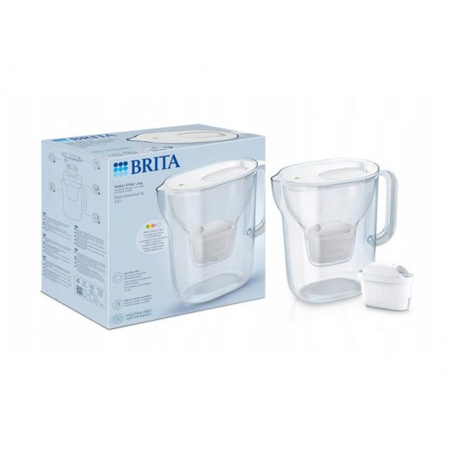 BRITA Style ESSENTIAL XL white filter jug + MX Pro Pure Performance filter
