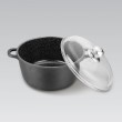 Maestro MR-4628C Pot with lid 28 cm 5,8 l Black