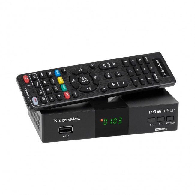 Kruger&Matz DVB-T2 H.265 HEVC Tuner KM0550D