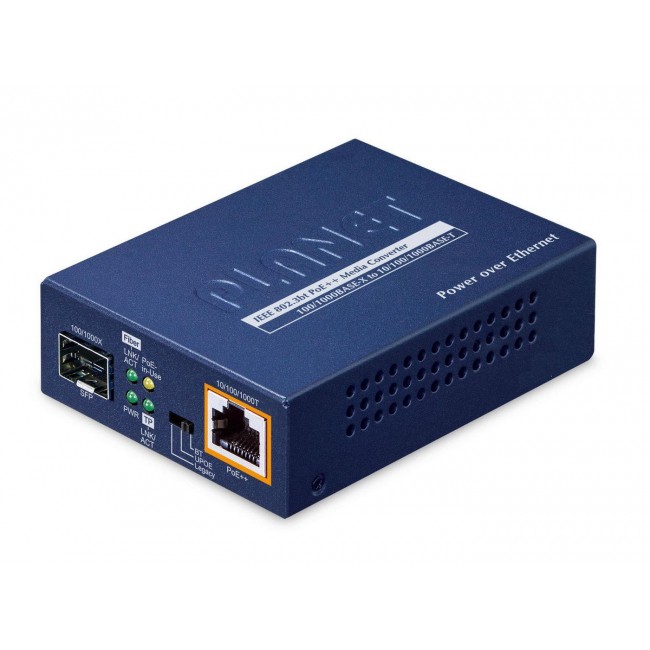 PLANET 1-Port 100/1000X SFP to network media converter Blue