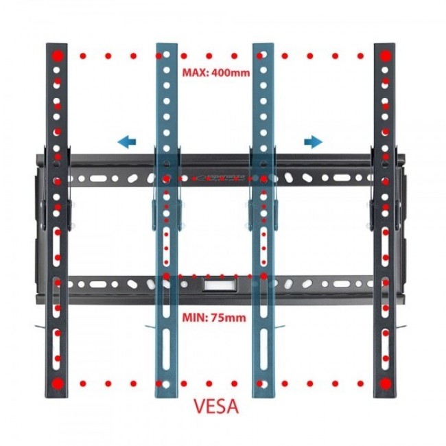 Esperanza ERW014 TV Mount 26' 70 ' 177.8 cm Black