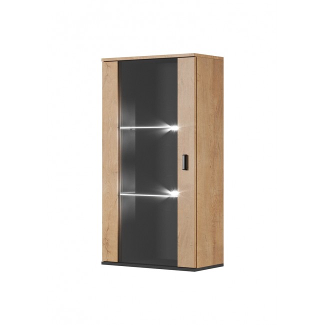 Cama hanging display cabinet SOHO lefkas oak/black