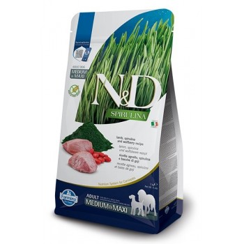 FARMINA N&D Spirulina Lamb Adult MED/MAXI - dry dog food - 7 kg