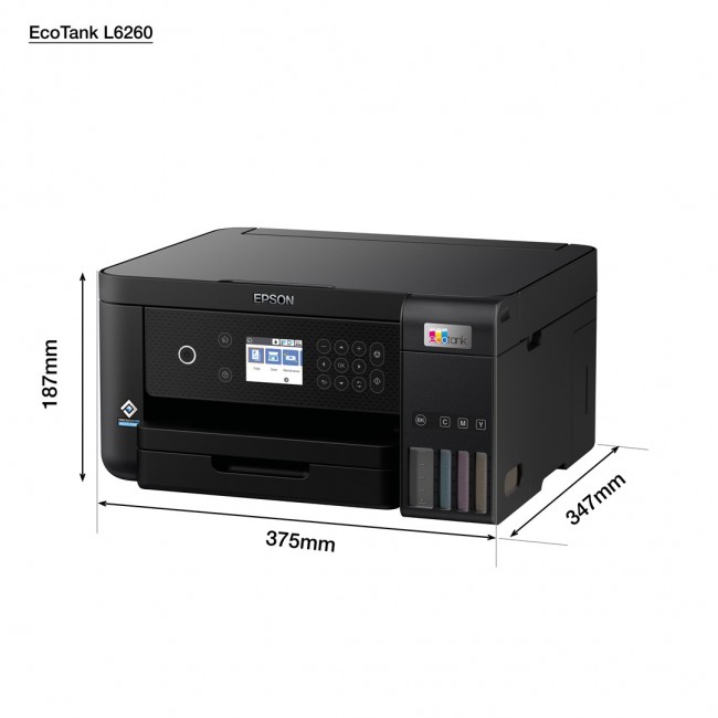 Epson L6260 Inkjet A4 4800 x 1200 DPI 33 ppm Wi-Fi Epson L6260 Inkjet A4 4800 x 1200 DPI 33 ppm Wi-Fi