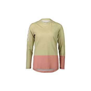 Women's cycling shirt POC MTB Pure LS Jersey - green/salt