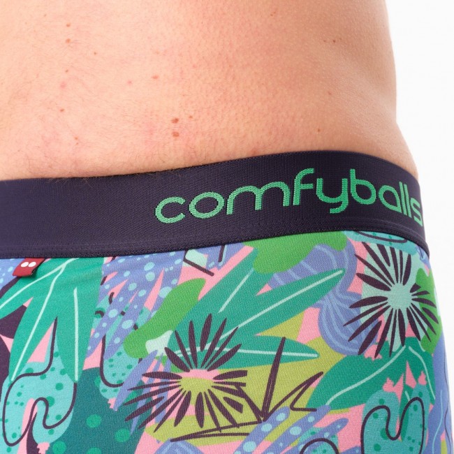 Comfyballs Tropical Cotton Brief Green
