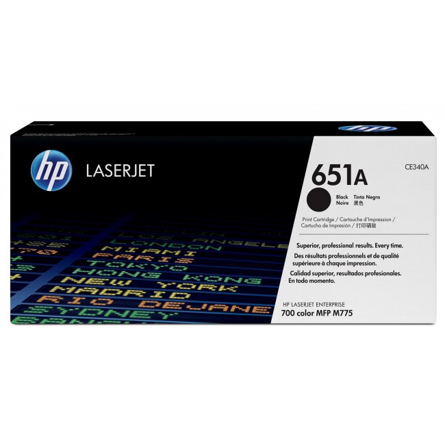 HP 651A Black Original LaserJet Toner Cartridge HP 651A Black Original LaserJet Toner Cartridge