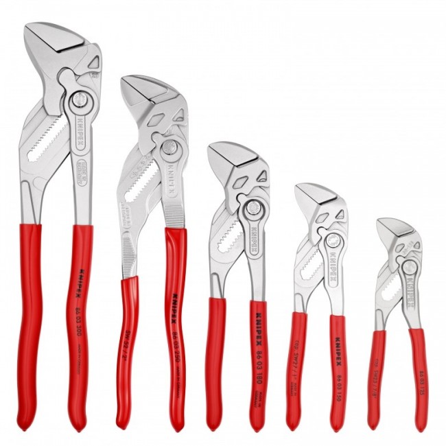KNIPEX set of 5 pliers-wrenches 125/150/180/250/300mm