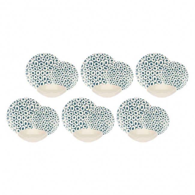 ROSE&TULIPS SEA STONES Dinner service for 6 people ROSE&TULIPS SEA STONES Dinner service for 6 people