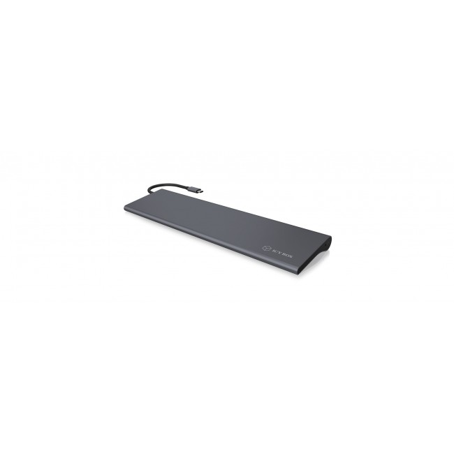 ICY BOX IB-DK2102-C Wired USB 3.2 Gen 1 (3.1 Gen 1) Type-C Anthracite, Black ICY BOX IB-DK2102-C Wired USB 3.2 Gen 1 (3.1 Gen 1) Type-C Anthracite, Black